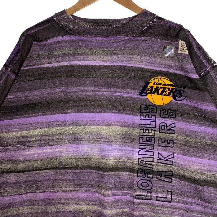 Magic Johnson マジックジョンソン LA LAKERS レイカーズ オーバーボーダープリント Tシャツ デッドストック Size XL  福生店