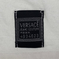 VERSACE JEANS COUTURE ヴェルサーチジーンズクチュール プリント ロングスリーブTシャツ ホワイト Size M 相当 福生店