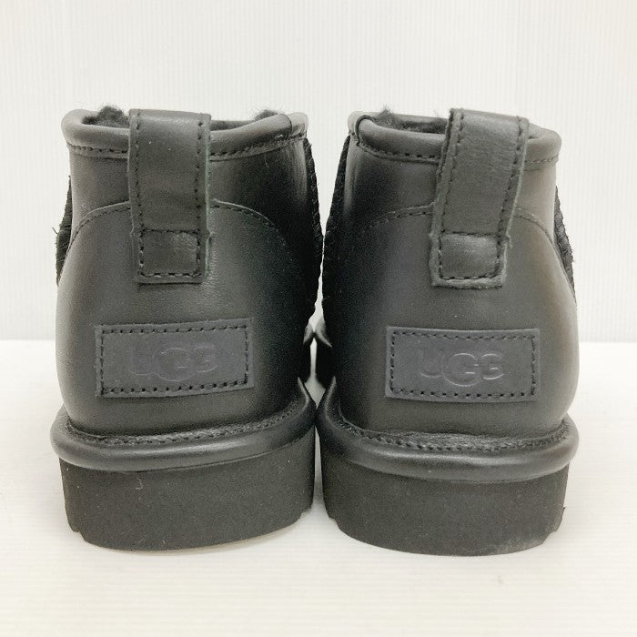 UGG アグ W CLASSIC ULTRA MINI ムートンブーツ ブラック size25cm