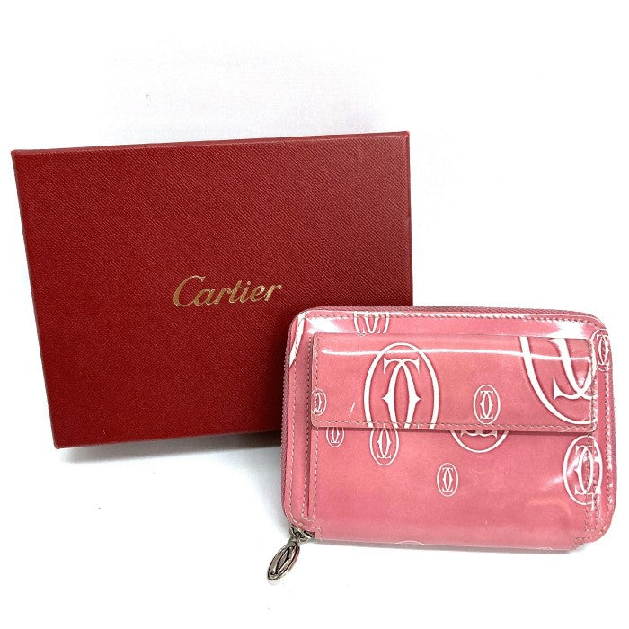 【美品】Cartier カルティエ ハッピーバースデー ラウンドファスナー