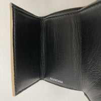 BALENCIAGA バレンシアガ 551921 2760 三つ折り ミニ財布 コンパクトウォレット レザー ベージュ 瑞穂店