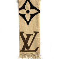 LOUIS VUITTON ルイヴィトン エシャルプ・ジ アルティメット M76382 マフラー ストール ベージュ 瑞穂店