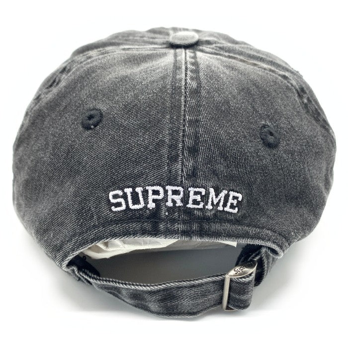 SUPREME シュプリーム 23SS Pigment Canvas S Logo 6-Panel ピグメントキャンバス 6パネルキャップ ブラック  福生店