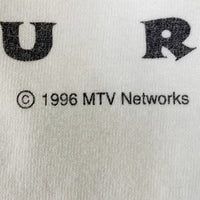 90's Dennis Rodman デニスロッドマン MTV WORLD TOUR プリントTシャツ Championボディ ホワイト Size M 福生店
