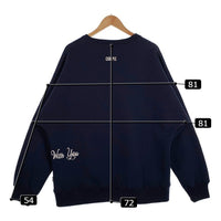 EXAMPLE エグザンプル クルーネック スウェットトレーナー 刺繡ロゴ ネイビー Size XL 福生店
