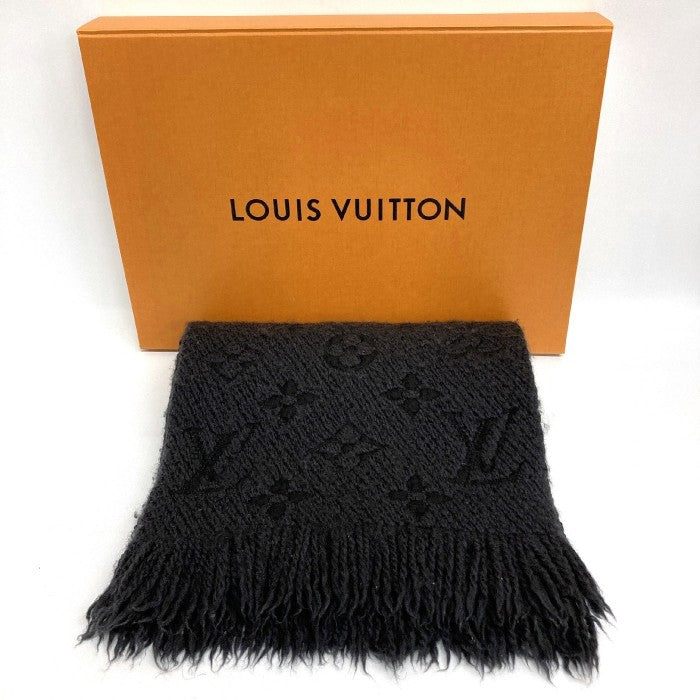 ★7445 LOUISVUITTON モノグラム ロゴマニアマフラー オレンジブロッコリー小物