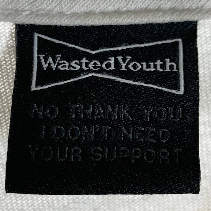 WASTED YOUTH ウェイステッドユース プリントTシャツ ホワイト sizeL