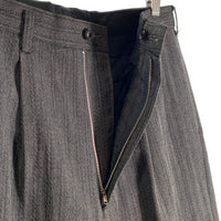 Y's for men ワイズフォーメン ウール ヘリンボーン スーツ 3Bジャケット 2タックスラックス グレー ML-X02-106 Size S 福生店
