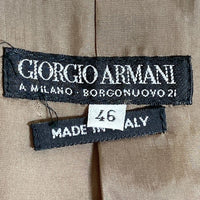 GIORGIO ARMANI ジョルジオアルマーニ ロングジャケット グレー×ベージュ size46 瑞穂店