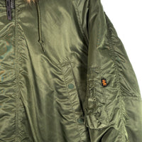 ALPHA アルファ N-3B ミリタリーフライトジャケット グリーン 20024-203 Size M 福生店
