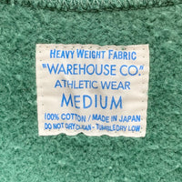 WAREHOUSE ウエアハウス Lot483 ASHLAND スウェット クルーネック トレーナー リバース グリーン Size M 福生店