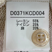 Mademoiselle NON NON マドモアゼルノンノン 麻混 カーディガン D0371KCD004 ベージュ size40 瑞穂店