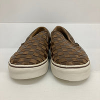 VANS バンズ SLIP-ON スリッポン レザー 編み込み チェッカー DsrtPlm/Mrshm Woven Checkerboard VN-0IL51JX ブラウン size27.5cm 瑞穂店