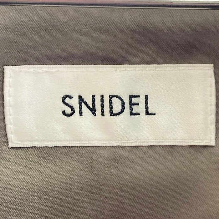 SNIDEL スナイデル 22AW プリーツウールコート SWFC225153 カーキ モカ size1 瑞穂店