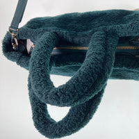 KATE SPADE ケイトスペード Ella Faux Shearling Small Tote フェイクシアリングファー2WAY K9390 グリーン 瑞穂店