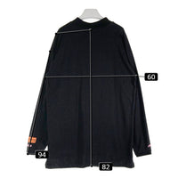 HERON PRESTON ヘロンプレストン モックネックT 風格刺繍 ロンT ブラック sizeM 瑞穂店