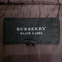 BURBERRY BLACK LABEL バーバリーブラックレーベル ダウンジャケット フード フォックスファー ノバチェック ブラウン Size M 福生店
