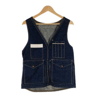 HELLER'S CAFE ヘラーズカフェ 1940's Bag-pocket Hunting Vest デニム ハンティングベスト インディゴ Size 福生店