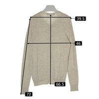 Mademoiselle NON NON マドモアゼルノンノン 麻混 カーディガン D0371KCD004 ベージュ size40 瑞穂店