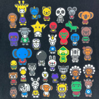 A BATHING APE アベイシングエイプ フロントプリント ロンT ブラック sizeS 瑞穂店
