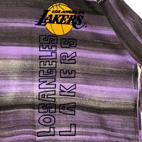 Magic Johnson マジックジョンソン LA LAKERS レイカーズ オーバーボーダープリント Tシャツ デッドストック Size XL 福生店