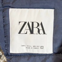 ZARA ザラ タグ付き チェックコート ブラウン sizeL 瑞穂店