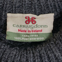 Carraig Donn キャレイグドン ウール クルーネック アランニットセーター チャコール Size M 福生店