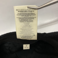 GUCCI グッチ GGロゴ刺繍 シェリーライン ウール ベースボール キャップ ブラック sizeS 瑞穂店