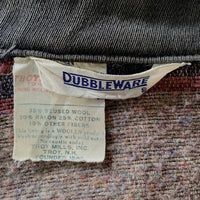 50's DUBBULE WARE ダブルウェア ウィップコードジャケット ブランケット 後付ワッペン 棒TALON チャコール Size M相当 福生店