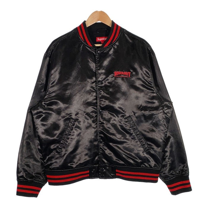 supreme thrasher satin varsity jacket Lメンズ - www