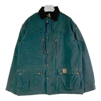Carhartt カーハート C10HTG ダック地 ブランケットコート USA製 ワークジャケット 青緑 BLUE GREEN sizeM 瑞穂店