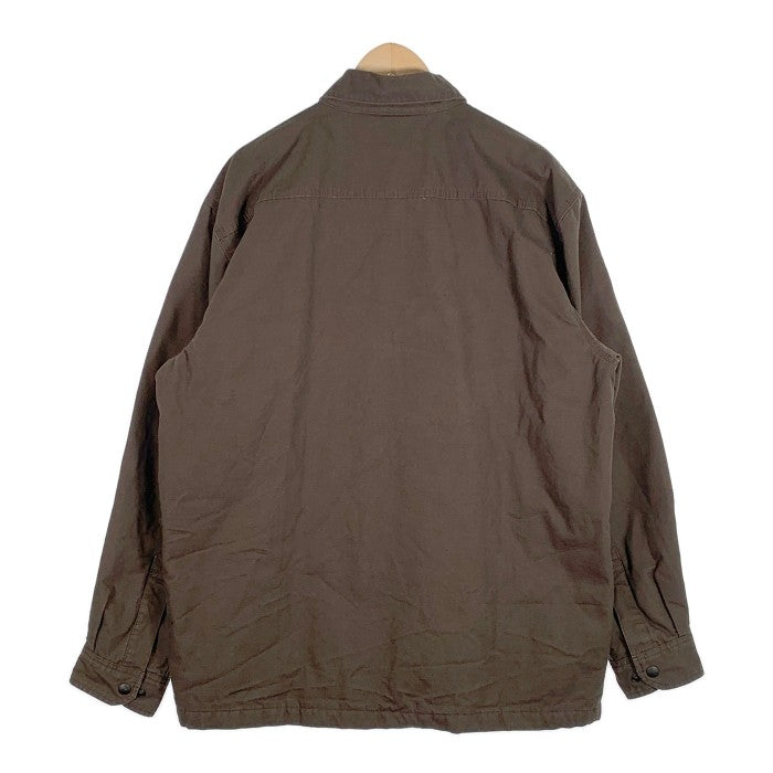 Carhartt カーハート Chatfield Quilt Lined Ripstop Jacket チャットフィールド リップストップジャケット  裏地キルティング 企業刺繡 ダークブラウン Size L 福生店