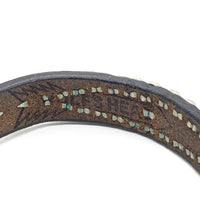 WOLFS HEAD ウルフズヘッド 15mm スタッズ レザーブレスレット ブラック 福生店