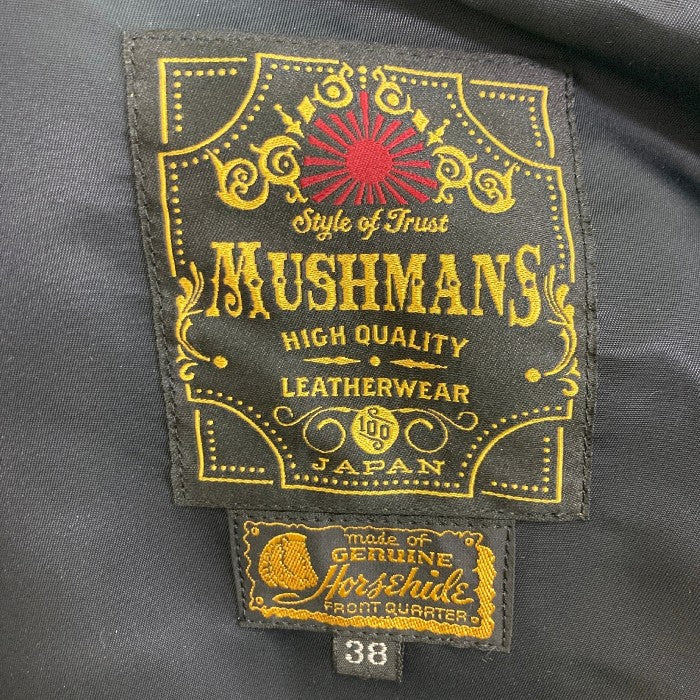 MUSHMANS マッシュマンズ ホースハイド ライダースジャケット MUSHMANS マッシュマンズ ホースハイド ライダースジャケット