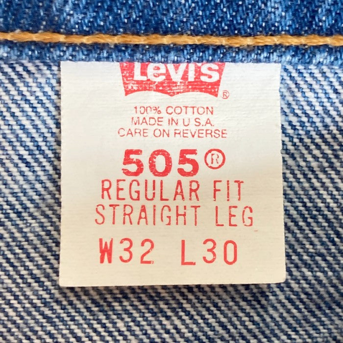 Levi's リーバイス 505 USA製 97年製 オレンジタブ 20505-0217 テーパードデニム ブルー sizeW32 瑞穂店