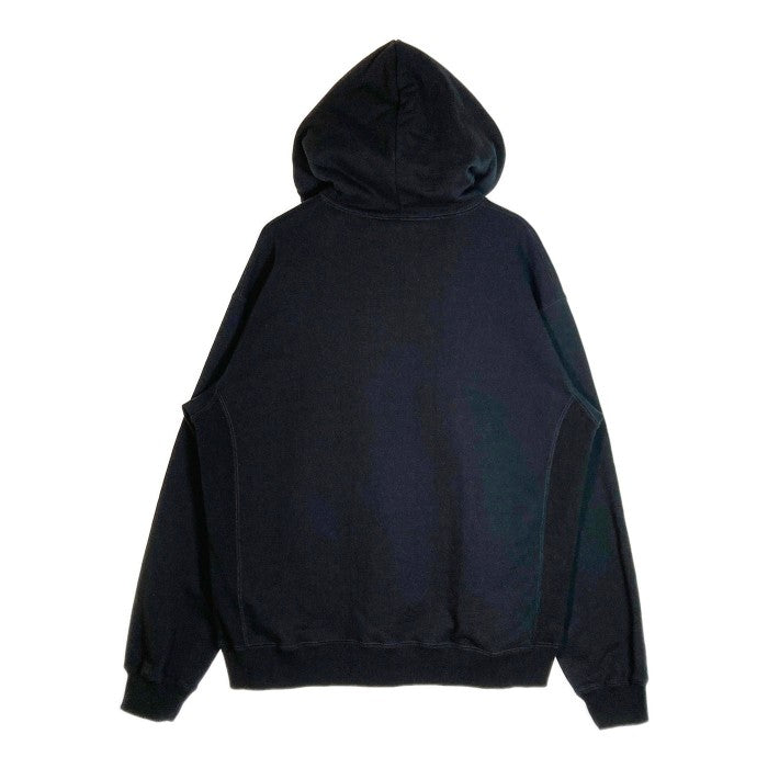 THE BLACK EYE PATCH ブラックアイパッチ handle with care label hoodie 取扱注意 刺繍パーカー  ブラック sizeL 瑞穂店