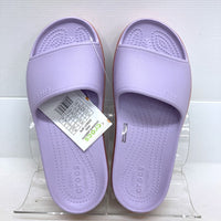 crocs クロックス タグ付き Crocband Platform Slide クロックバンドプラットフォームスライド 205631-5P9 ラベンダー size23cm 瑞穂店