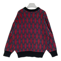 MOUSSY × UMBRO マウジー × アンブロ ニット オーバーサイズシルエット ボルドー sizeFREE 瑞穂店