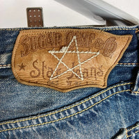 SUGAR CANE シュガーケーン STAR JEANS スター ジーンズ ボタンフライ デニム パンツ ボトム インディゴ size32 瑞穂店