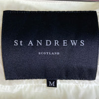 St ANDREWS セントアンドリュース 2WAY ライトダウンジャケット 収納袋付き ホワイト sizeM 瑞穂店