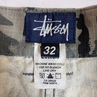 STUSSY ステューシー カモ柄 ハーフパンツ USA製 カモフラ size32 瑞穂店