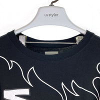 WTAPS ダブルタップス FLAMES ファイヤー Tシャツ ブラック size03 瑞穂店