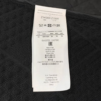 EMPORIO ARMANI エンポリオアルマーニ ジップアップ ニットベスト キルティングライナー 二重構造 ブラック Size 54 福生店