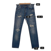 POLO RALPH LAUREN ポロラルフローレン USED リペア加工 テーパード デニムパンツ インディゴ Size 29×30 福生店