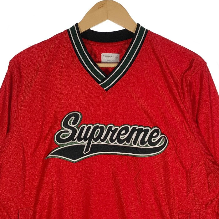 メンズsupreme    ベースボールシャツ　M    RED