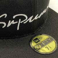 SUPREME シュプリーム 18AW Classic Script New Era Cap クラシックスクリプト ニューエラキャップ ブラック Size 7 3/8(58.7cm) 福生店