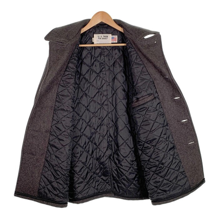 Schott ショット U.S.740N PEA JACKET メルトン ウール ピーコート グレー Size 40 福生店 –  GolRagオンラインショップ