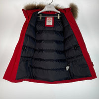 DANTON ダントン ファー付 タッサーダウンジャケッ レッド size34 瑞穂店