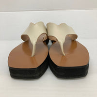 ATP ALL TOMORROW'S PARTIES オールトゥモロウズパーティーズ トングボリュームサンダル オフホワイト×ブラウン size37 24cm 瑞穂店