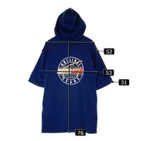 TOMMY JENES トミージーンズ パーカーワンピース 前後サークルプリント ネイビー sizeXS 瑞穂店